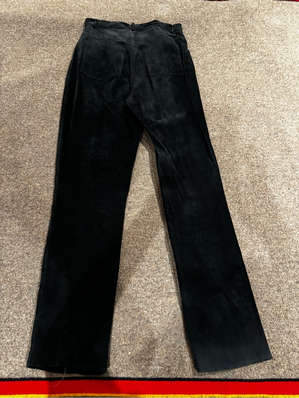 Harold's Black Suede jeans. Circa 1996. Vintage and soft.
